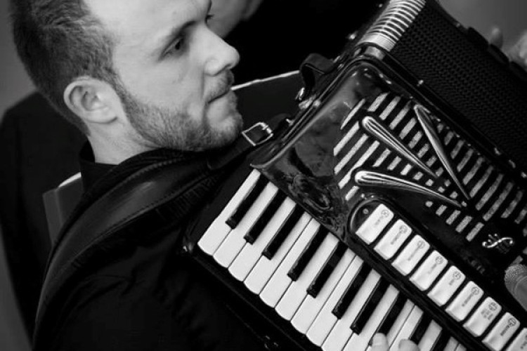 The Kings of Ceilidh accordion player performing live