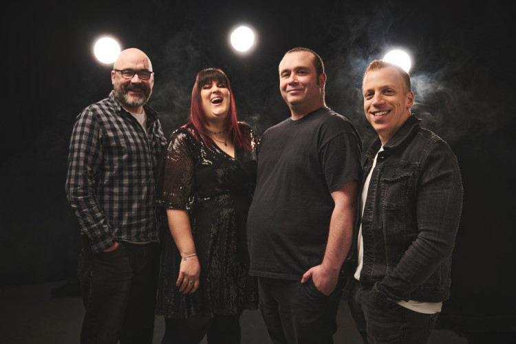 catalyst wedding band white spotlights