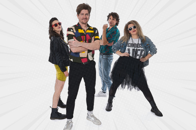 acceptable in the 80s stylised band photo