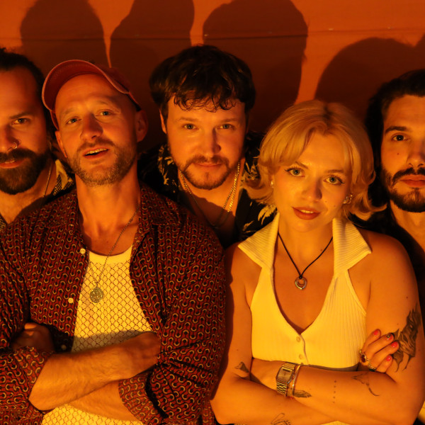 the honey party band close portrait golden light
