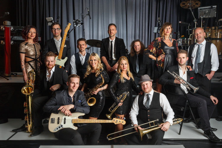 monte carlo function band full lineup horn section stage