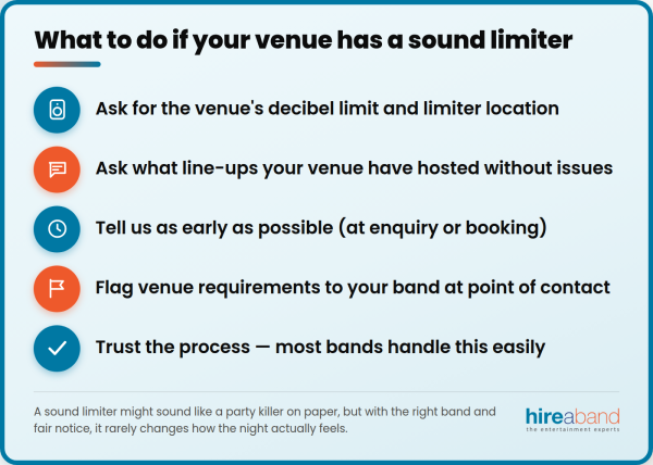 What to do if your venue has a sound limiter
